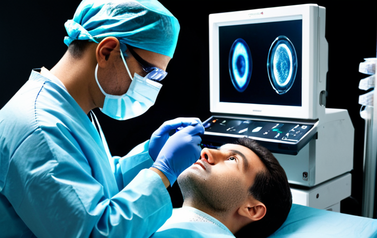 의료용 나노로봇 기술 - Targeted Drug Delivery**

"A microscopic view of nanorobots delivering medication directly to cancer...