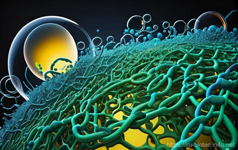 미생물 기반 플라스틱 분해 - **Prompt:** "A brightly lit, spacious modern laboratory. In the foreground, a diverse team of scient...